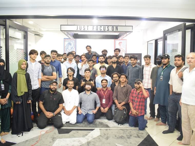 A group photograph of everyone at Session 5