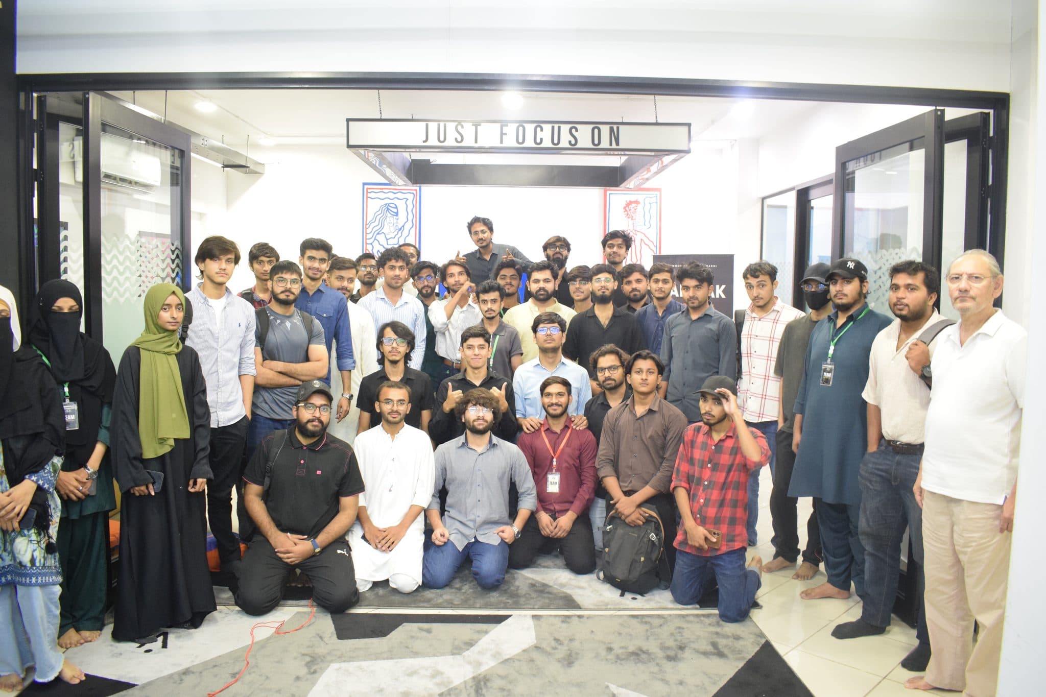 A group photograph of everyone at Session 5