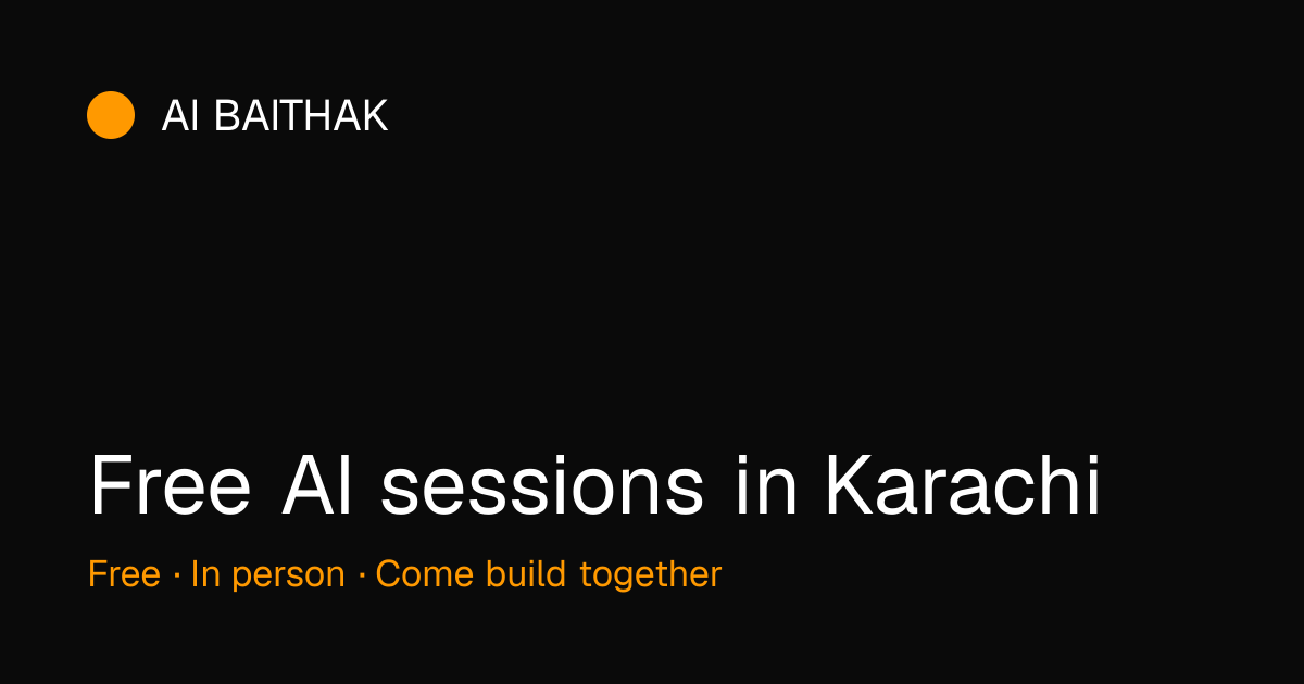 Join the core team · AI Baithak